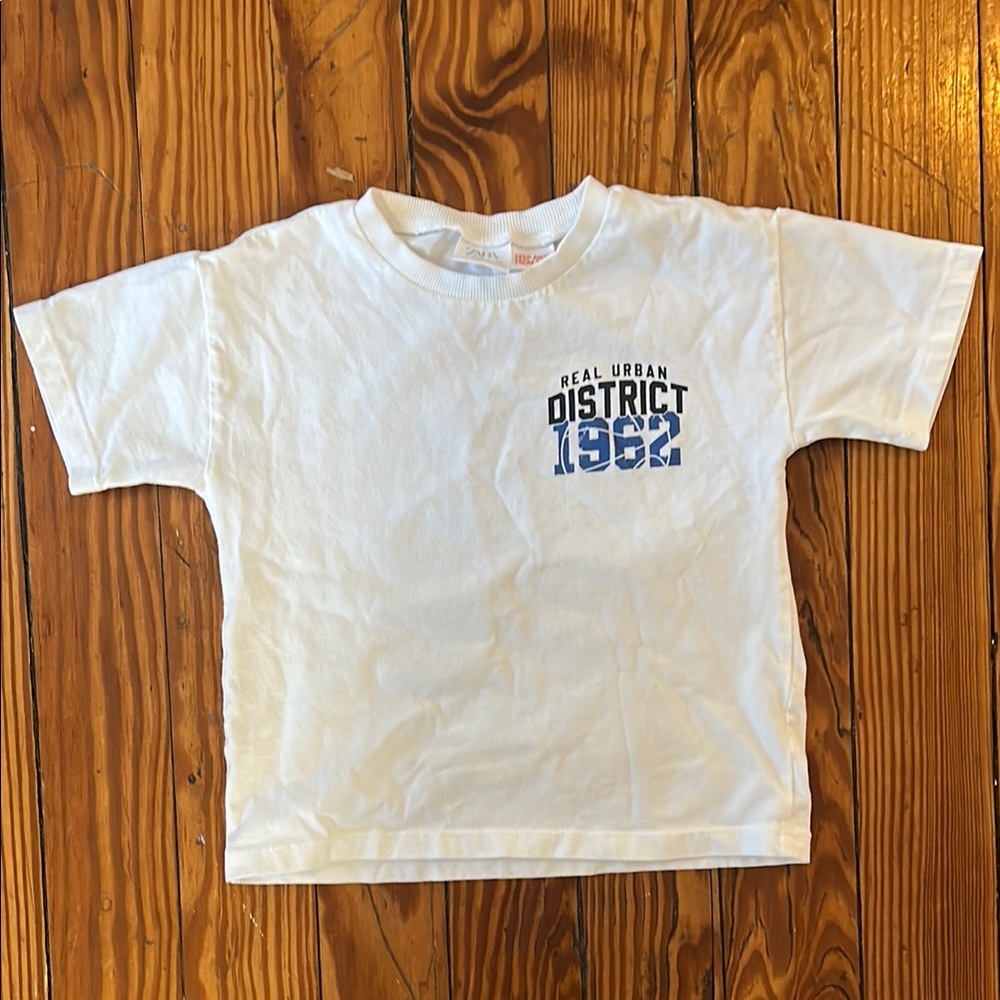 Zara District Kids White T-Shirt
